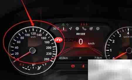 中华V7仪表盘读数指南