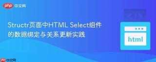 Structr页面中HTML Select组件的数据绑定与关系更新实践