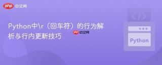Python中\r（回车符）的行为解析与行内更新技巧