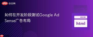 如何在开发阶段测试Google AdSense广告布局