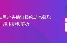 Discord用户头像链接的动态获取与管理：技术限制解析
