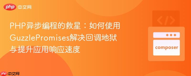 php异步编程的救星：如何使用guzzlepromises解决回调地狱与提升应用响应速度