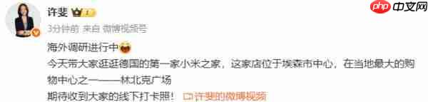  小米许斐海外调研：17 Pro 系列新机在德国大受欢迎 