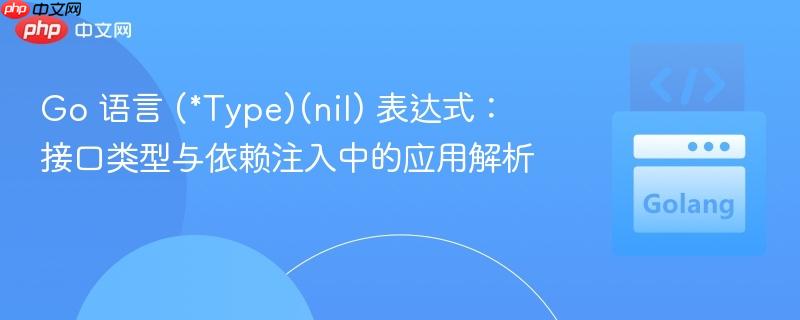 Go 语言 (*Type)(nil) 表达式：接口类型与依赖注入中的应用解析
