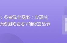 Chart.js 多轴混合图表：实现柱状图与折线图的左右Y轴标签显示