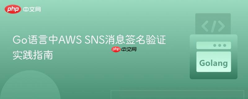 Go语言中AWS SNS消息签名验证实践指南
