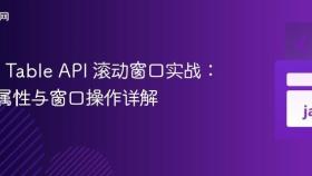 Flink Table API 滚动窗口实战：时间属性与窗口操作详解