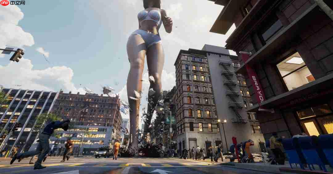 《女巨人游乐场》新视频和截图 性感女巨人狂踩