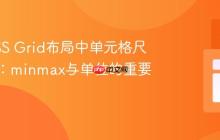 解决CSS Grid布局中单元格尺寸异常：minmax与单位的重要性