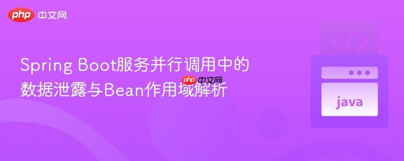 spring boot服务并行调用中的数据泄露与bean作用域解析