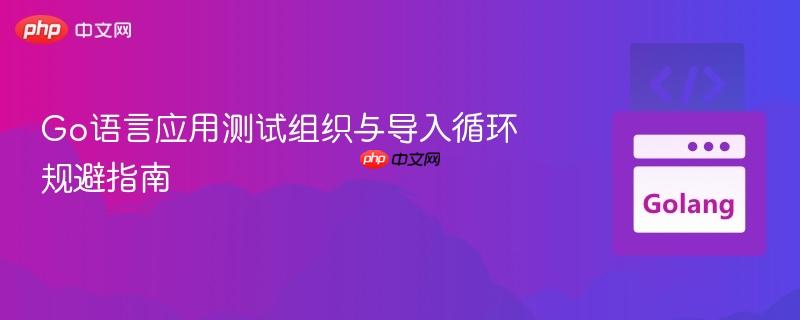 Go语言应用测试组织与导入循环规避指南
