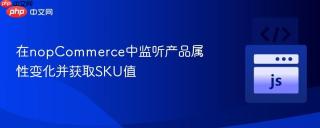 在nopCommerce中监听产品属性变化并获取SKU值