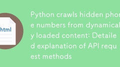 Python は動的に読み込まれたコンテンツから非表示の電話番号をクロールします: API リクエスト メソッドの詳細な説明