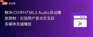 解决iOS中HTML5 Audio自动播放限制：实现用户首次交互后多媒体无缝播放