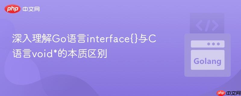 深入理解Go语言interface{}与C语言void*的本质区别
