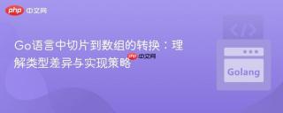 Go语言中切片到数组的转换：理解类型差异与实现策略