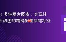 Chart.js 多轴复合图表：实现柱状图与折线图的精确配置与轴标签管理