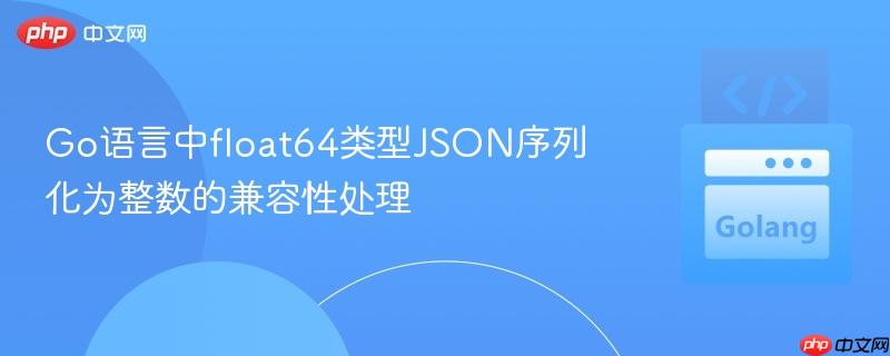 Go语言中float64类型JSON序列化为整数的兼容性处理
