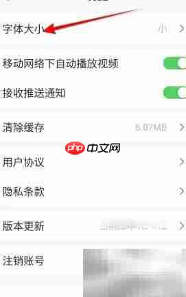 光明日报小字体设置方法