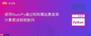 使用NumPy通过矩阵幂运算高效计算斐波那契数列