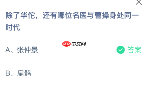 除了华佗还有哪位名医与曹操身处同一时代