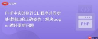 PHP中实时执行CLI程序并同步处理输出的正确姿势：解决popen循环更新问题