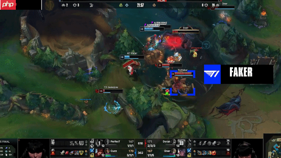 英雄联盟赛事官方总决赛TOP5操作：Faker仅排第五