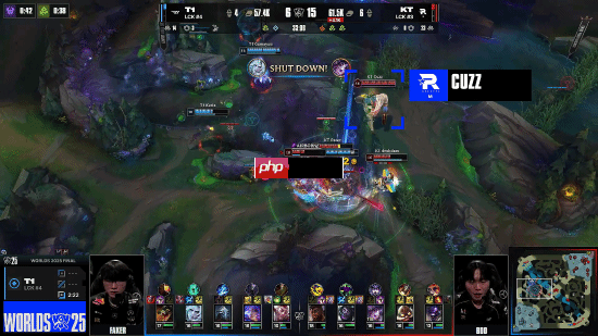 英雄联盟赛事官方总决赛TOP5操作：Faker仅排第五