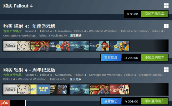 《辐射4：年度版》价格永涨！周年纪念版今日上线