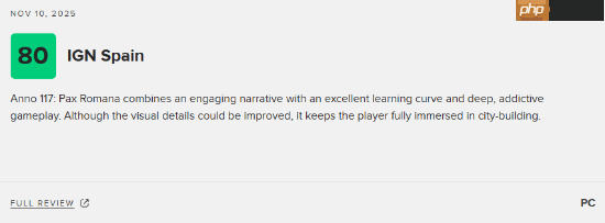 《纪元117：罗马和平》M站85分：罗马城建让人沉迷 玩法有深度