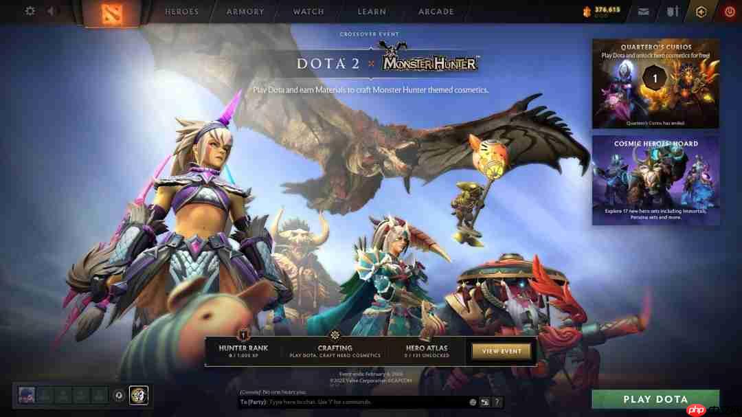 狩猎开始！《Dota2》x《怪物猎人》联动正式上线