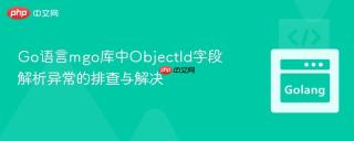 Go语言mgo库中ObjectId字段解析异常的排查与解决