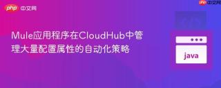 Mule应用程序在CloudHub中管理大量配置属性的自动化策略