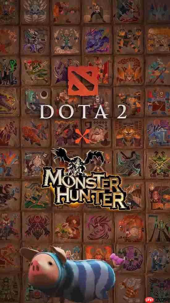 《Dota2》×《怪物猎人》联动宣传片来了！艾露猫萌萌的