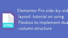 Elementor Pro の並列レイアウト: Flexbox を使用して 2 列構造を実装するチュートリアル