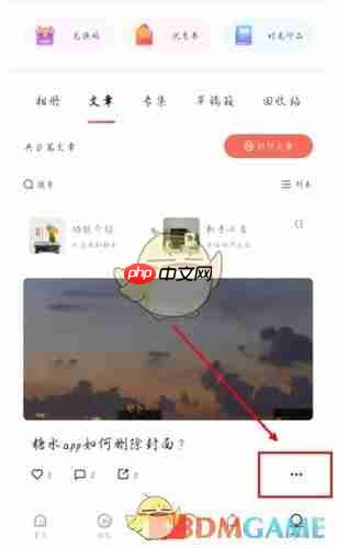 《糖水》删除封面图片方法