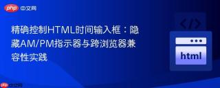 精确控制HTML时间输入框：隐藏AM/PM指示器与跨浏览器兼容性实践