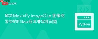 解决MoviePy ImageClip 图像缩放中的Pillow版本兼容性问题