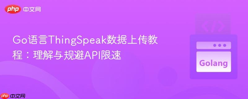 Go语言ThingSpeak数据上传教程：理解与规避API限速
