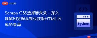 Scrapy CSS选择器失效：深入理解浏览器与爬虫获取HTML内容的差异