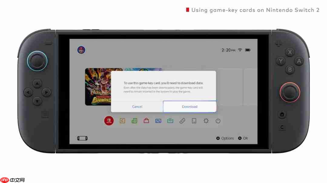 任天堂发布官方视频详解Switch2“游戏钥匙卡”