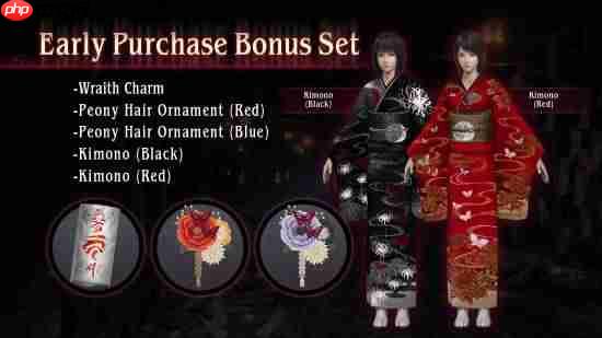 《零：红蝶 重制版》预购奖励公布！可爱猫耳、华美和服等