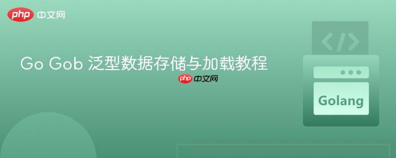 Go Gob 泛型数据存储与加载教程