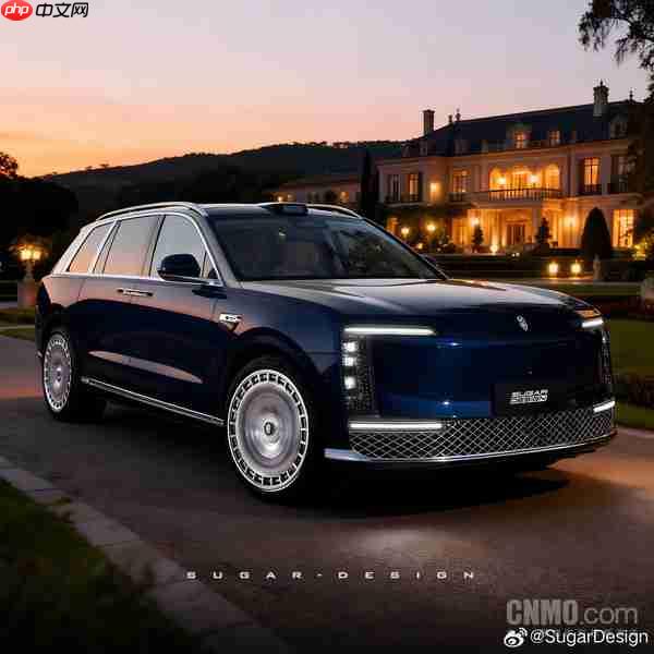 尊界SUV M900渲染图曝光：车身超5.5米 对开门设计
