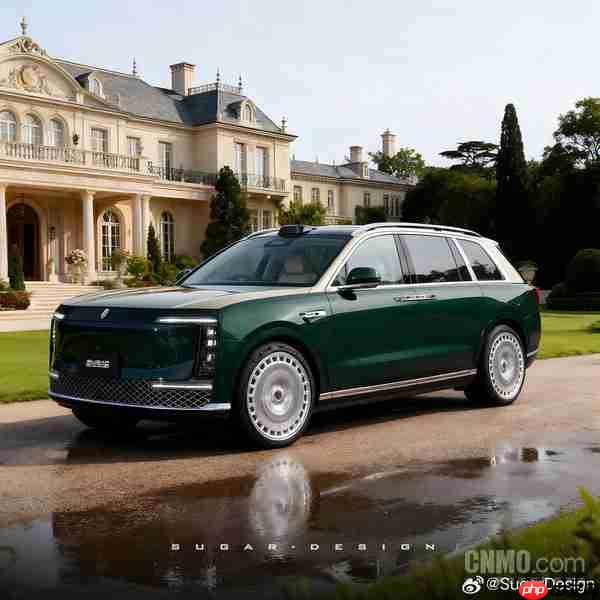 尊界SUV M900渲染图曝光：车身超5.5米 对开门设计