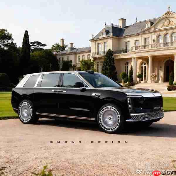 尊界SUV M900渲染图曝光：车身超5.5米 对开门设计