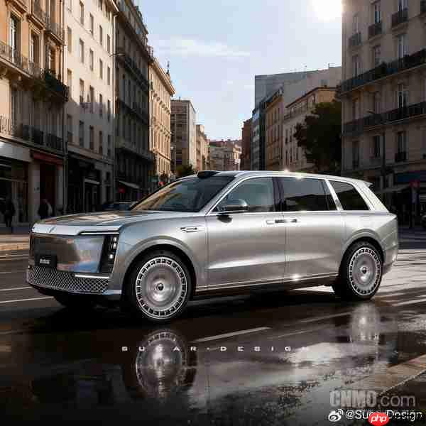 尊界SUV M900渲染图曝光：车身超5.5米 对开门设计