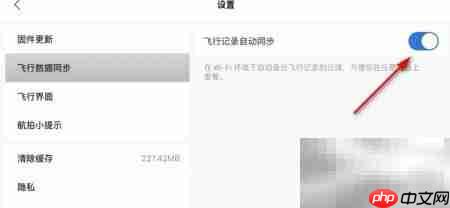 DJI Fly飞行记录同步开启方法