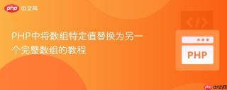 PHP中将数组特定值替换为另一个完整数组的教程