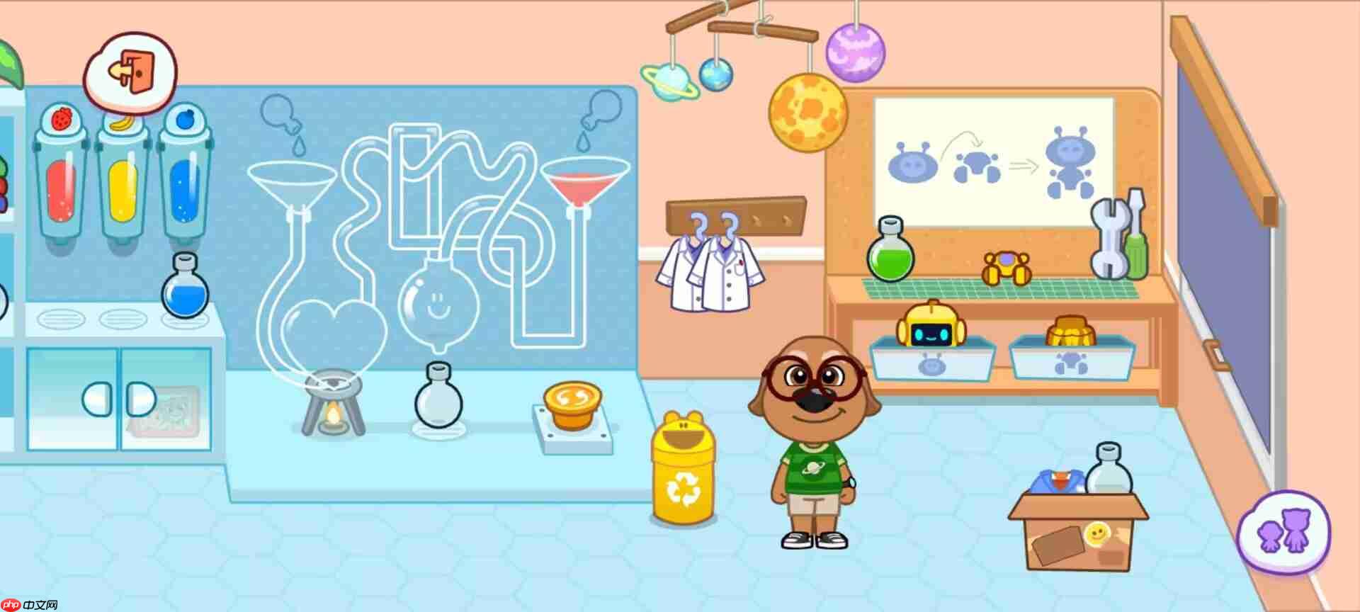 《汤姆猫小镇》学校场景探索玩法